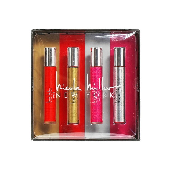 Nicole Miller Other - Nicole Miller New York Perfume Set - Red, Gold, Pink, Silver